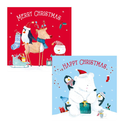 Picture of CHRISTMAS WOODLAND BOX CARDS - 20 PACK